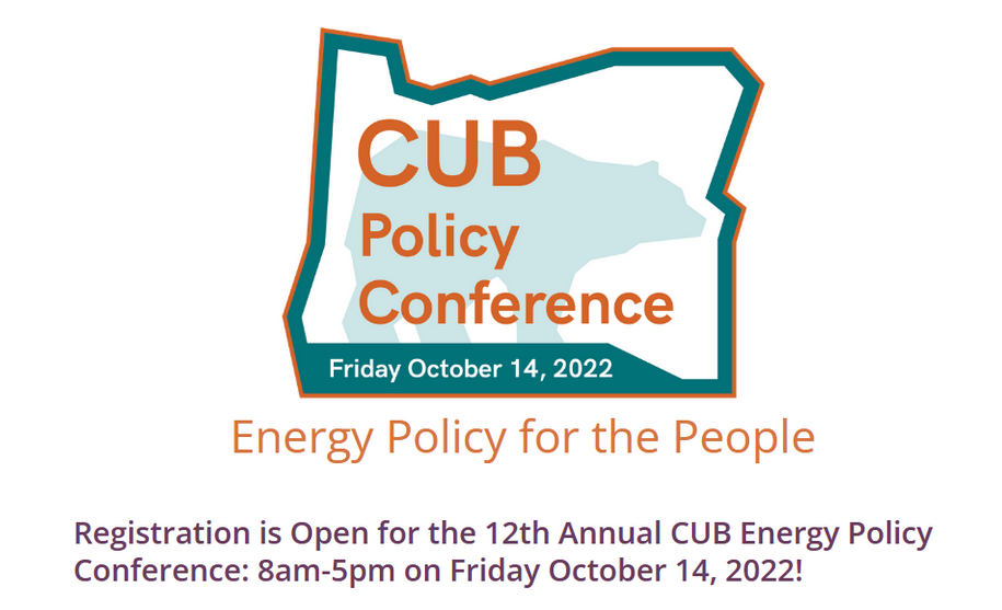 CUB Policy Conference: Energy Policy for the People