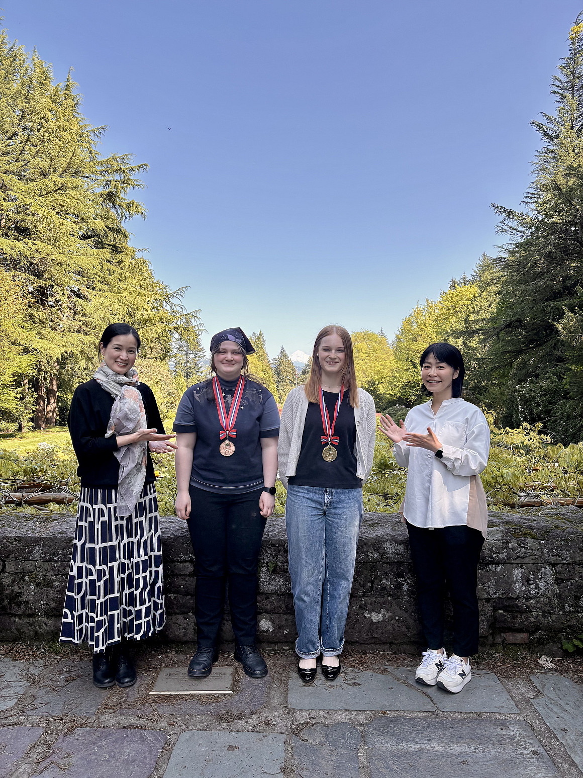 Charlotte Jaguzuy (Asian Studies major, Japanese minor '25) & Nico Quade (English Major '27)