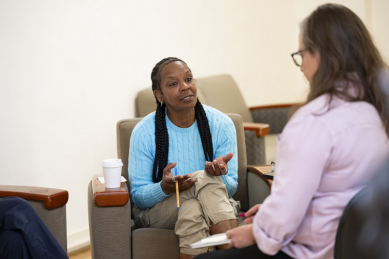 Principal License Program students learn together on-campus.