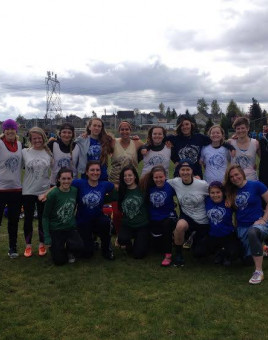 2014-2015 Artemis team with coaches Sara and Beth.