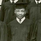 A young Martin Luther King, Jr. graduates from Morehouse College.