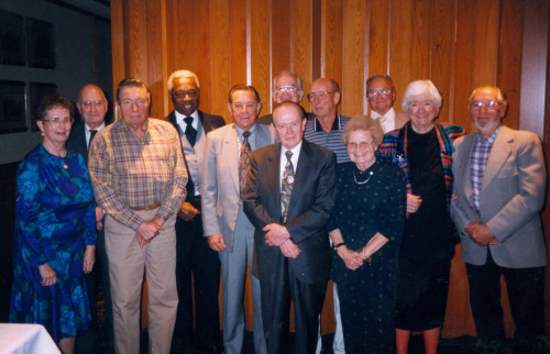 Members of the Class of 1953 attend their 45th reunion in 1997.