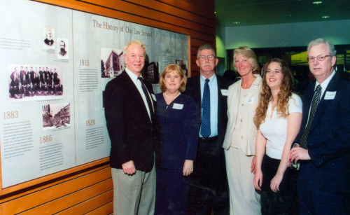 The Gantenbein family attend the 2002 dedication of Louise and Erskine Wood Sr. Hall.