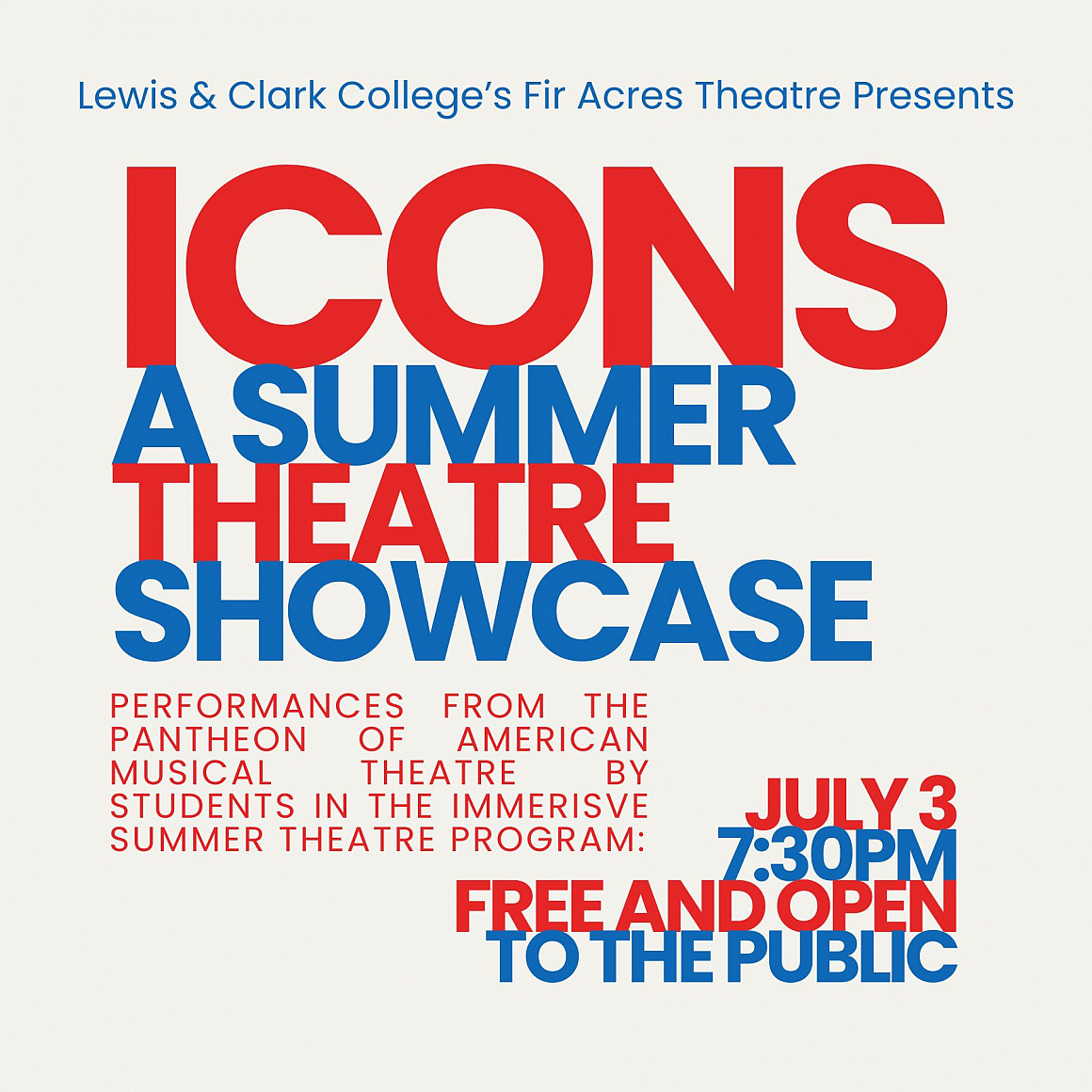 ICONS: A Summer Theatre Showcase