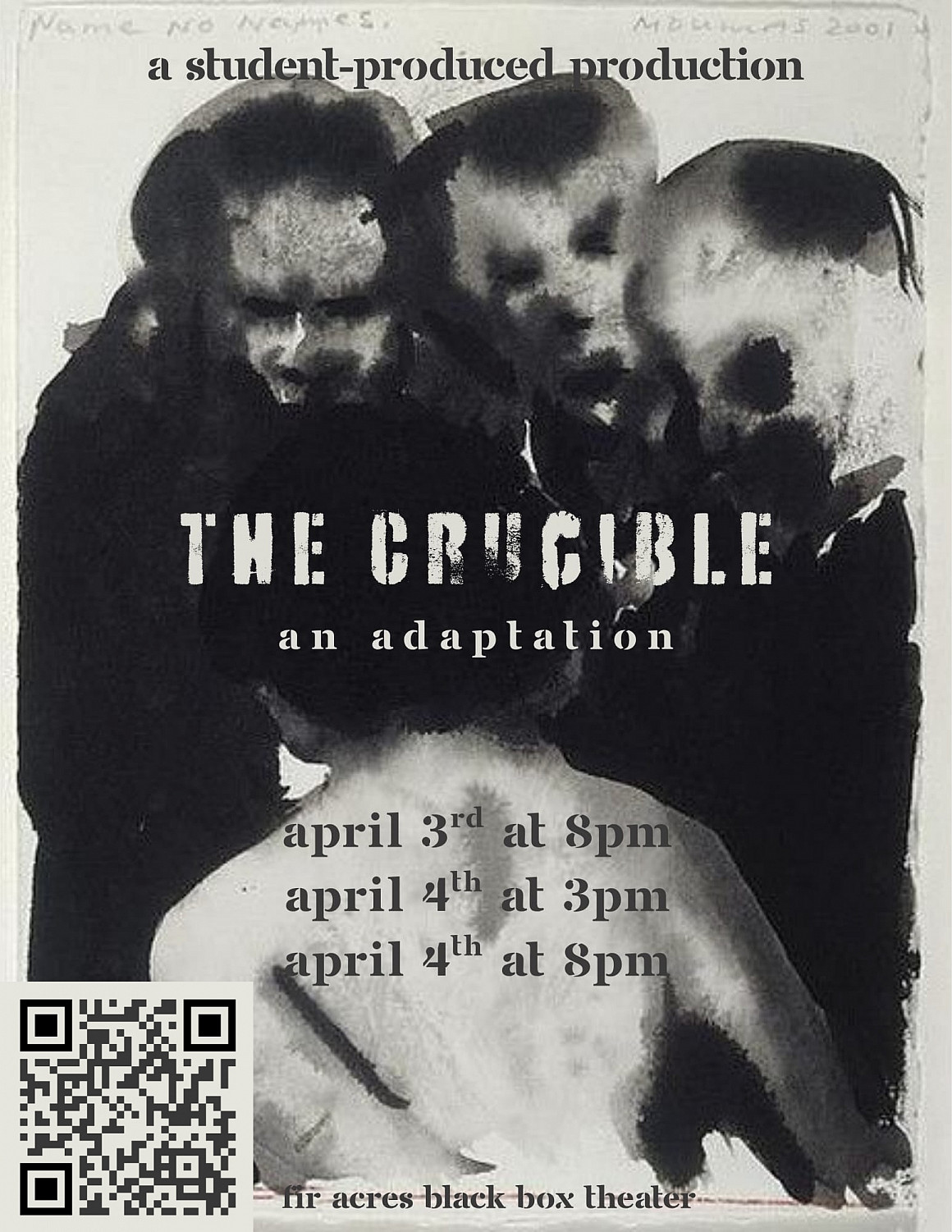 Student produced production: The Crucible