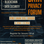 Event flyer for 2020 Data Privacy Forum