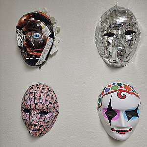 Each mask symbolizes internal and external experiences I have encountered as an autistic future Art Therapist.