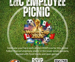 Thursday, June 18 L&C Employee Picnic | Celebrate your hard work at L&C! RSVP by June 5