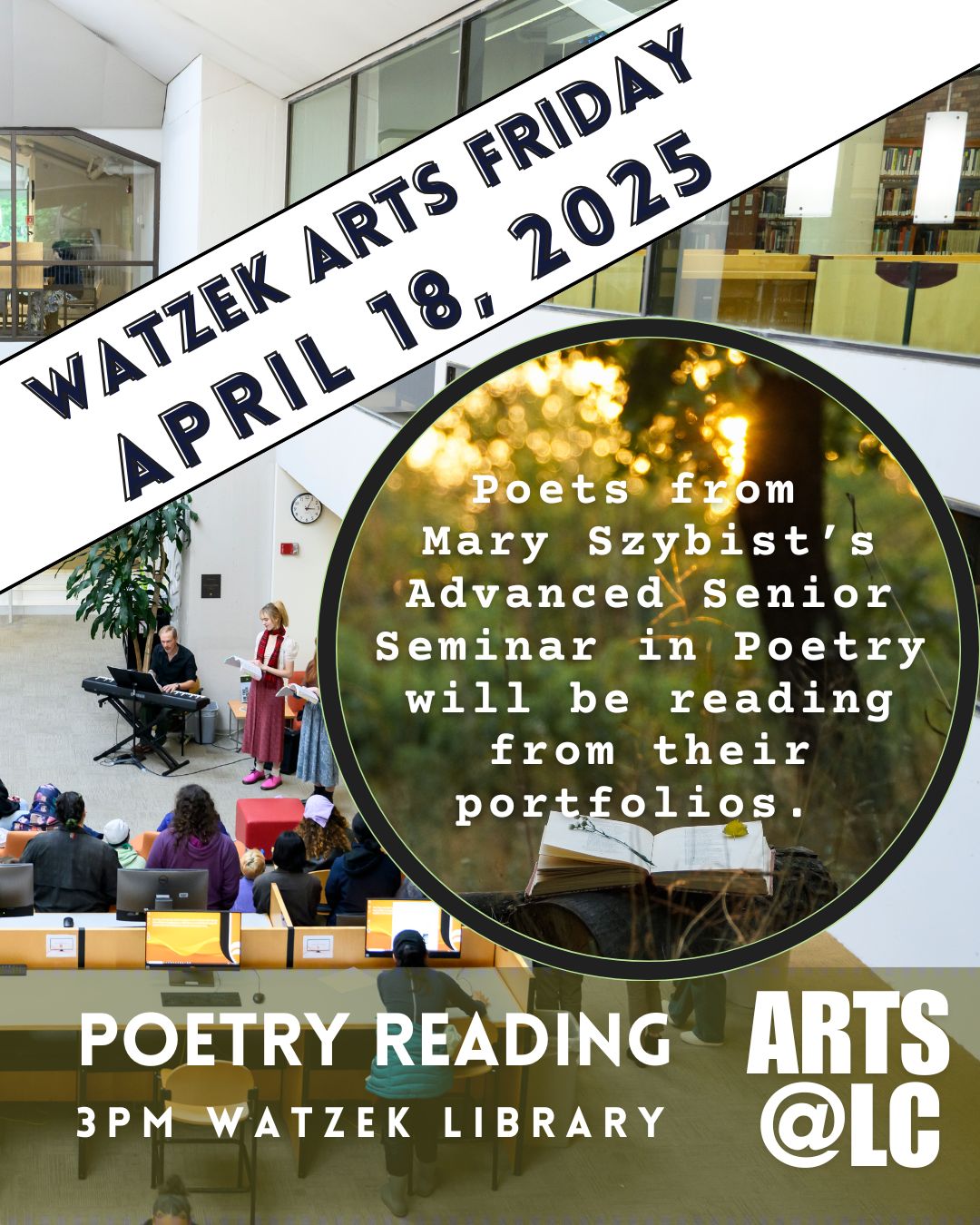 Watzek Arts Friday- Poetry Reading April 18