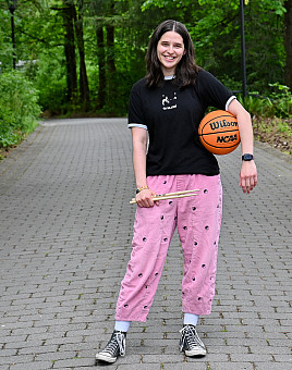 Lauryn, a rhetoric and media studies major and entrepreneurial leadership and innovation minor, is on the women's basketball team and pla...