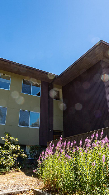 Spruce Hall in the Forest residence hall complex.