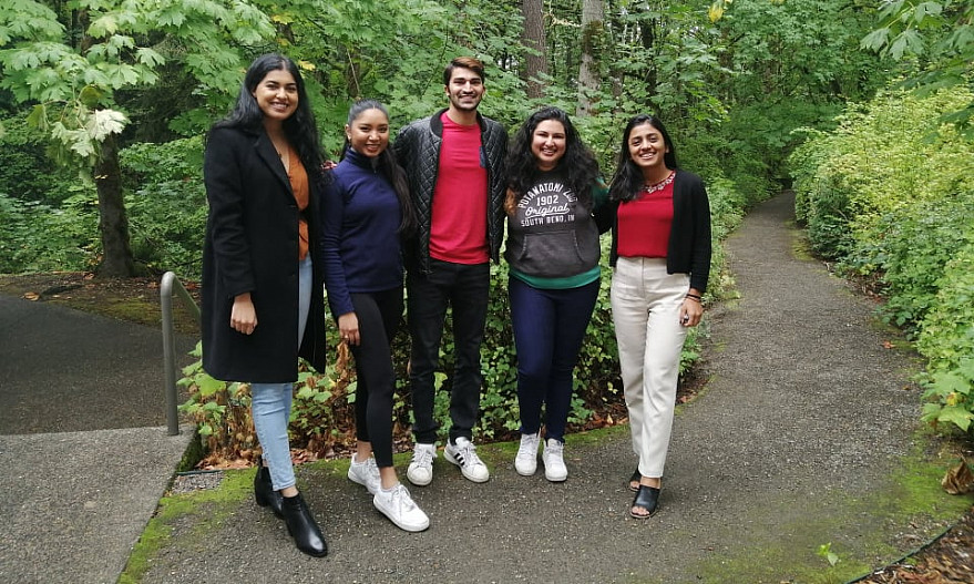 L&C SALSA Board, 2021-22 (from left to right): Nida Hasan, Vice President; Ritma Aftab, Treas...