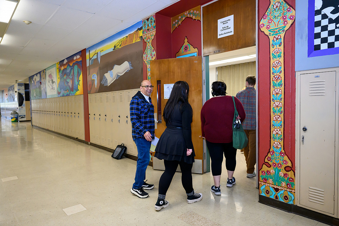 Graduate students in the secondary teaching program visit a local middle school to learn classroom management techniques first-hand.