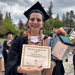 Kassandra Leyva, Art Therapy MA '26, is the recipient of the Commitment to Equity and Access Award