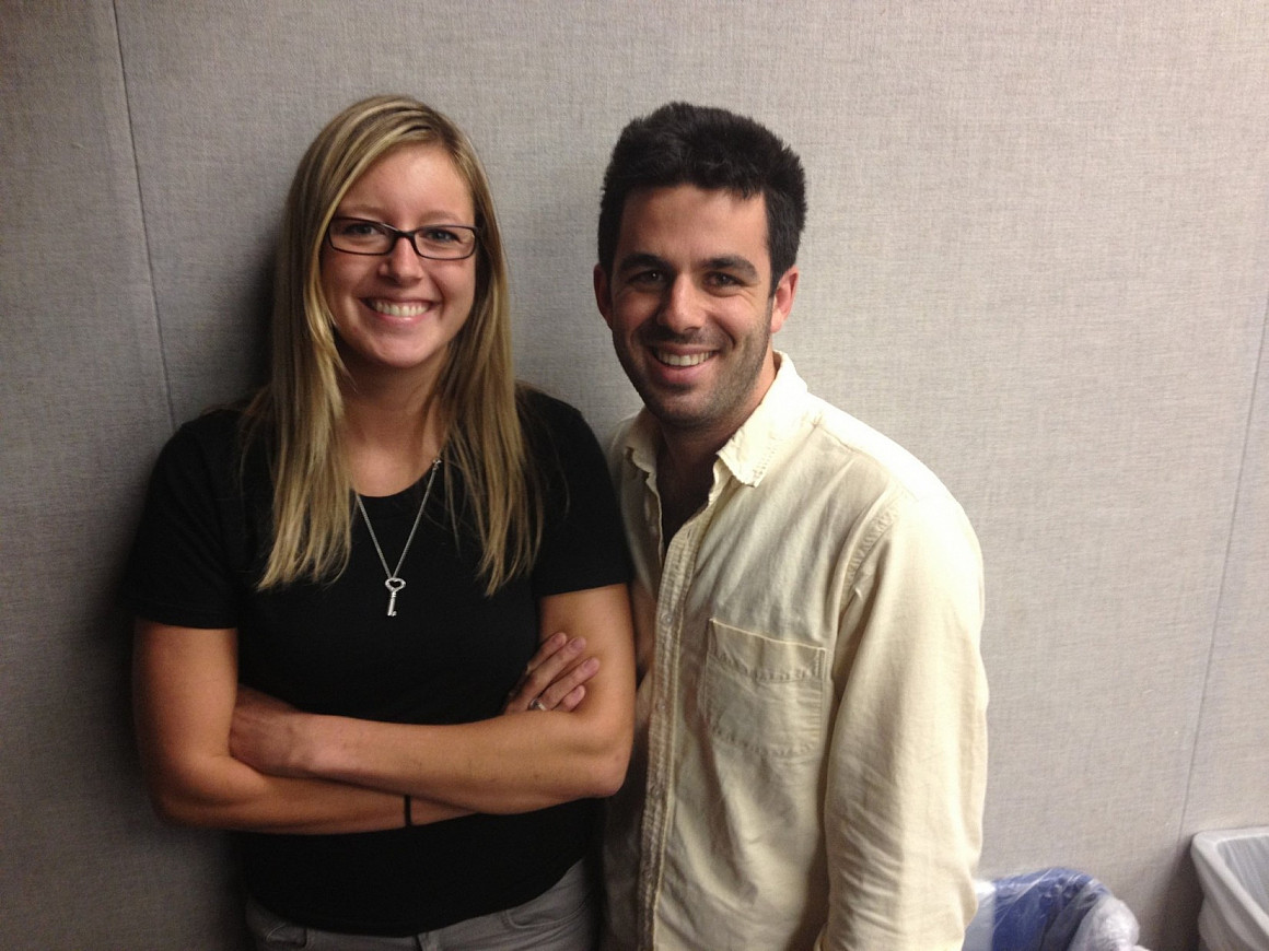Second-year Lewis & Clark law students Mallorie Grehn and J.J. England.