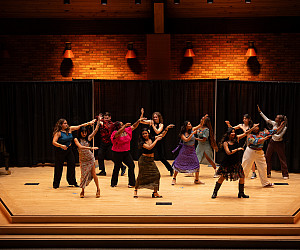 The fair's performances bring together international and American students to share cultural traditions.