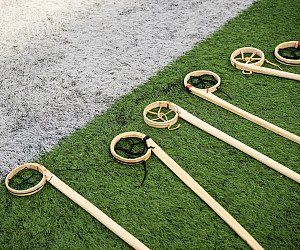 Traditional Native lacrosse sticks reflect the game's deep cultural roots--where sport, ceremony, and community come together.