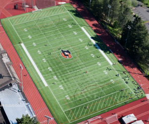 Aerial photo of Griswold Stadium.