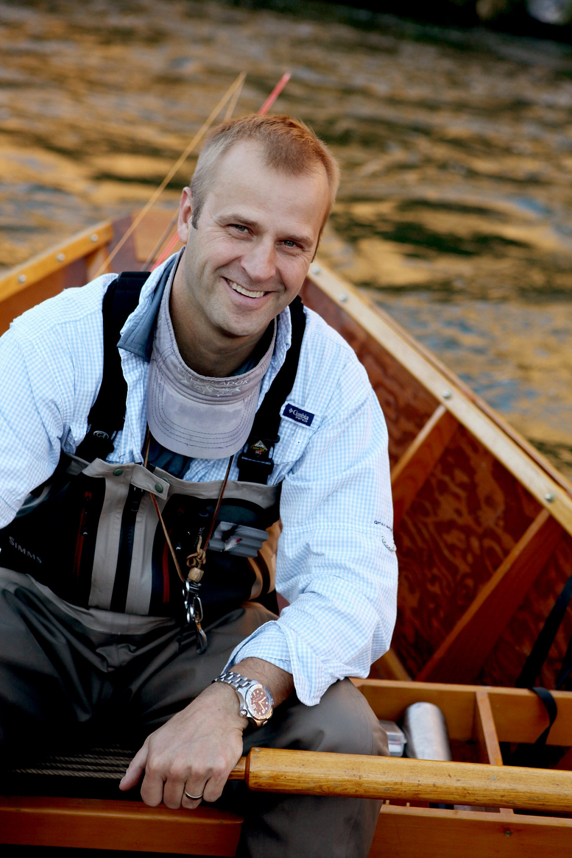 The Freshwater Trust's President Joe Whitworth on the Deschutes River. (Photo by Heidi Hoffman / HeidiHoffmanPhotography.com)