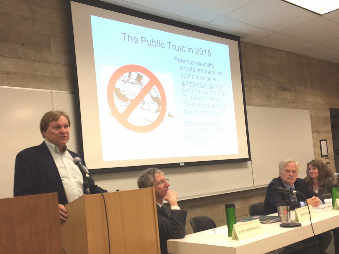 Prof. Michael Blumm discusses the Public Trust doctrine, the Lake Oswego lake case, and the amicus brief in the Our Children's Trust...