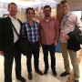 Prof. Wold with alums at Western Fisheries mtg Manila; l- r: Bubba Cook, '03; Viv Fernandes, LL.M. '15; Brad Wiley, '01; Chris Wold, '90