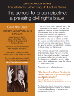 School to Prison Pipeline: a Pressing Civil Rights Issue